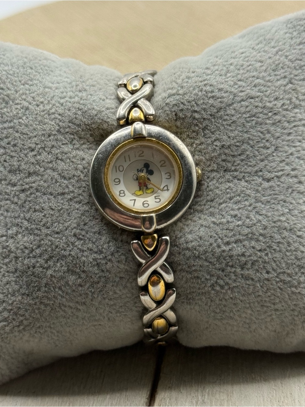 Mickey Mouse Two-Tone Women's Bracelet Watch